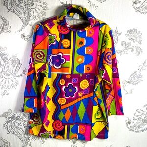 Vintage Retro neon shirt made in the‎ USA